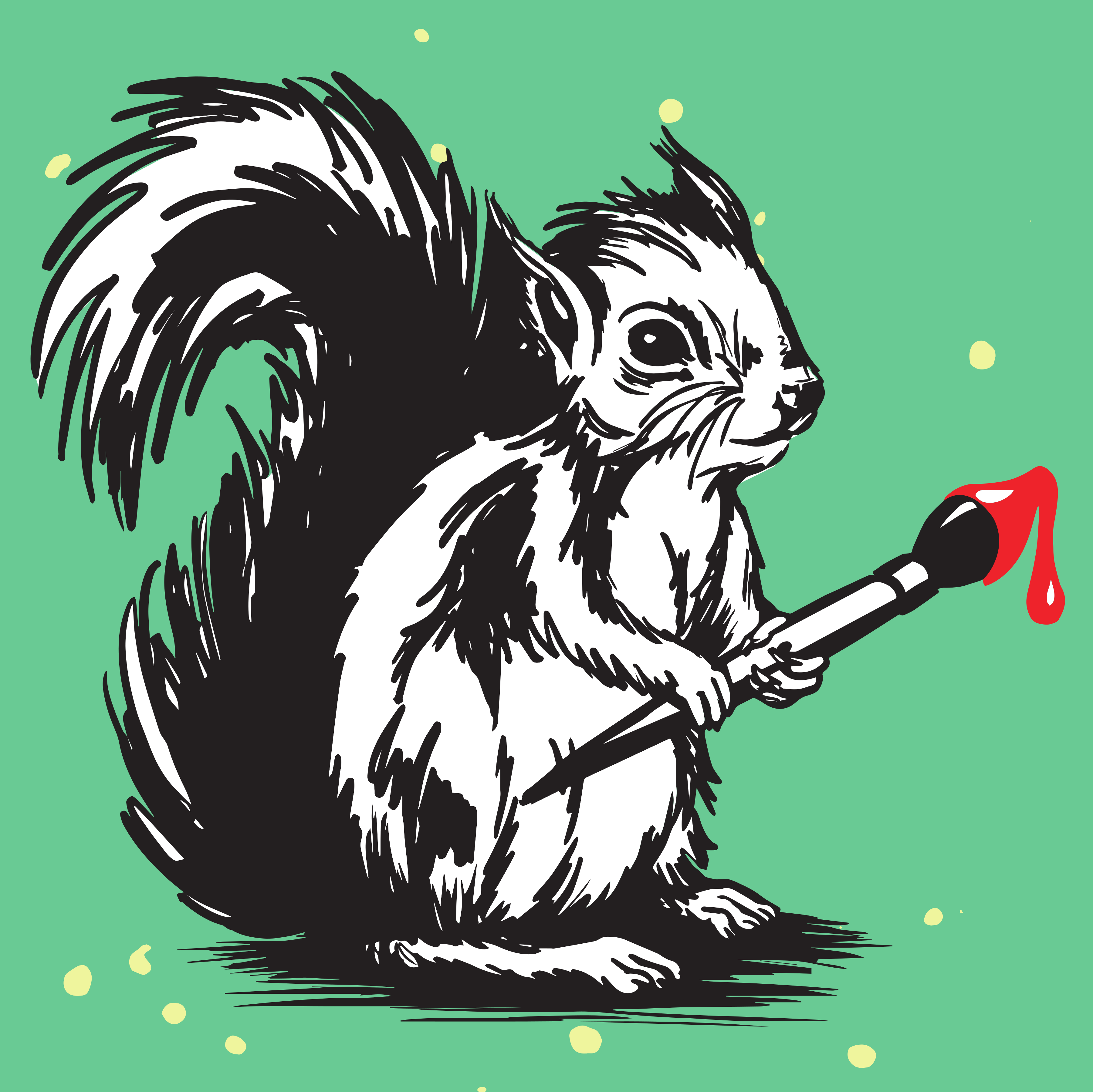 Lunar Squirrel's Puntique Store Logo